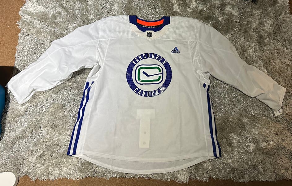 Adidas Vancouver Canucks practice jersey Made In Canada New