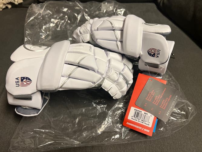 New Player's Warrior EVO QX Lacrosse Gloves Large
