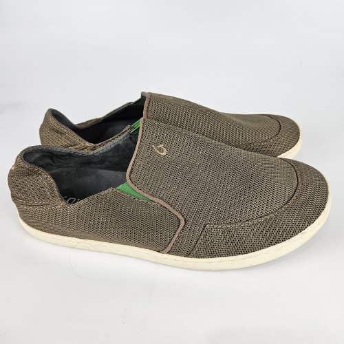 OluKai Nohea Mesh Mens Slip on Casual Shoes Brown Size US 10.5 EUR 43.5