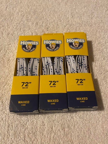 Howies Yellow Waxed Hockey Skate Laces