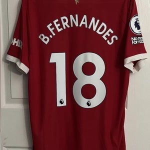 Adidas Bruno Fernandes Player Issue EPL Manchester United Jersey Large