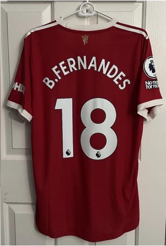 Adidas Bruno Fernandes Player Issue EPL Manchester United Jersey Large