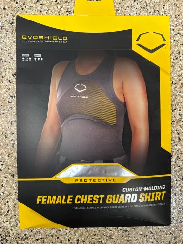 Brand new in box!! EvoShield youth Female Chest Guard, size youth medium