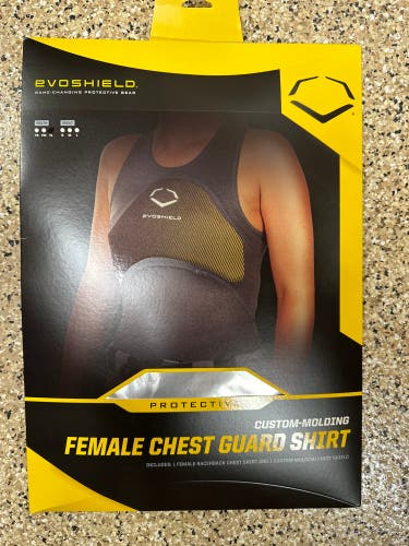 Brand new and in box!! EvoShield Female Chest Guard, size youth large