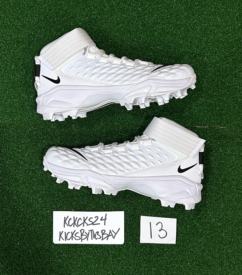 Nike Force Savage Pro 2 Shark White Football Cleats Mens Size 13 Bv5448 101