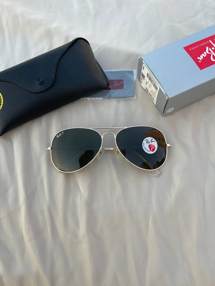 Aviator Polarized lenses gold frame unisex sunglasses