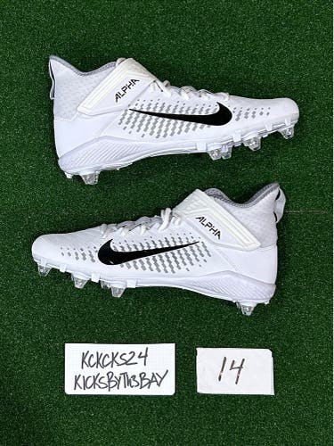 Nike Alpha Menace Pro 2 D Football Cleats White CK4277 100 Mens Size 14