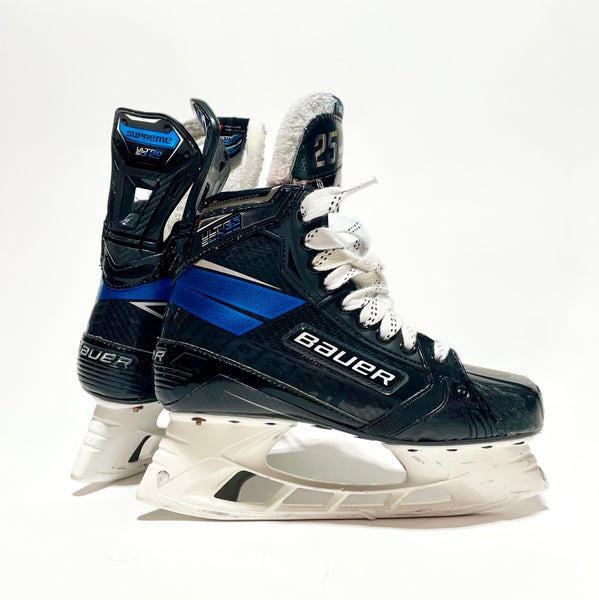 Bauer Supreme Ultrasonic (custom Blue) NHL Pro Stock Skates - Size 7 1/8 D/A - KASE