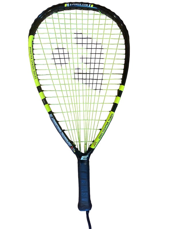 E- force-X1 black racquetball racquet.