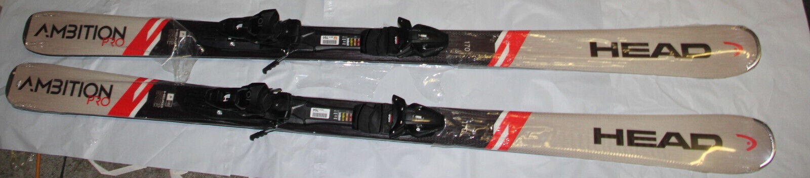 NEW Head Ambition Pro 170cm R Skis with size adjustable SP 10 GW Bindings HEAD