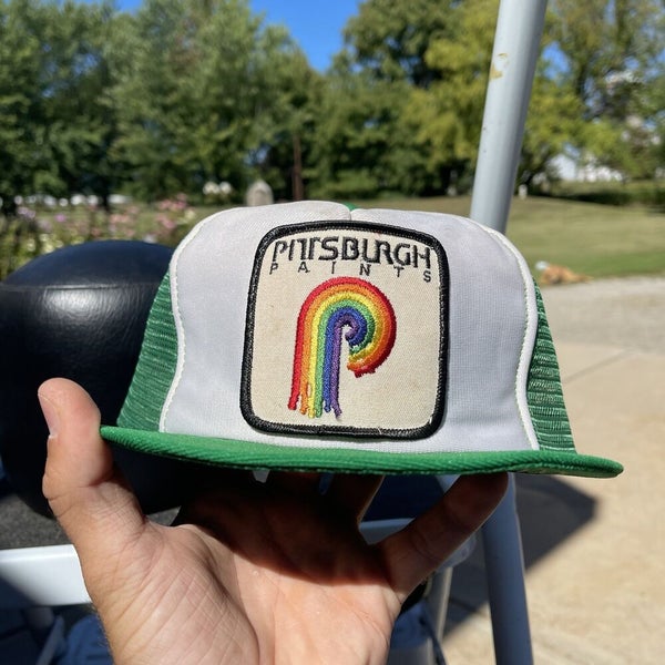 Vintage Pittsburgh Paints Patch Logo Mesh Snapback Trucker Hat Green USA  Made | SidelineSwap