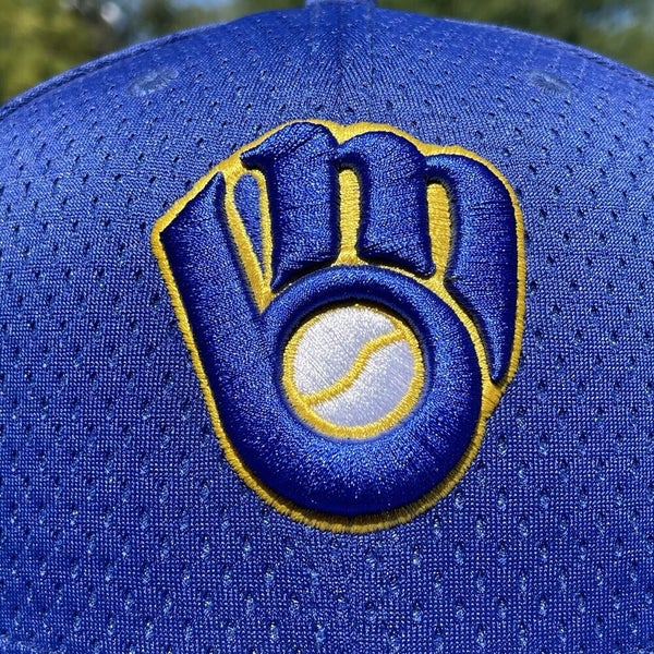 Milwaukee Brewers New Era Cooperstown Collection Mesh Jersey