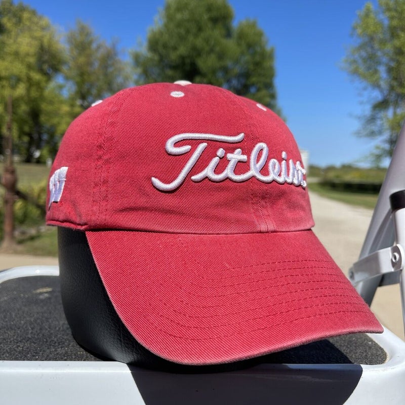 Titleist Golf Wisconsin Badgers Adult Hat Strap Back Baseball Cap Embroidered