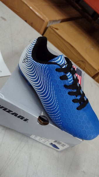 Vizari Kids Stealth FG Outdoor Firm Ground Soccer Shoes | Blue/White Size 1.5 | VZSE93357Y-1.5