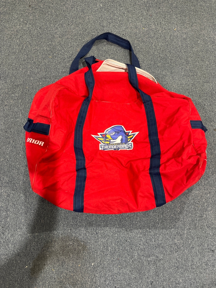 Used Red Warrior Springfield Thunderbirds Pro Stock Player Carry Hockey Bag #71