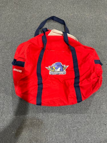 Used Red Warrior Springfield Thunderbirds Pro Stock Player Carry Hockey Bag #71