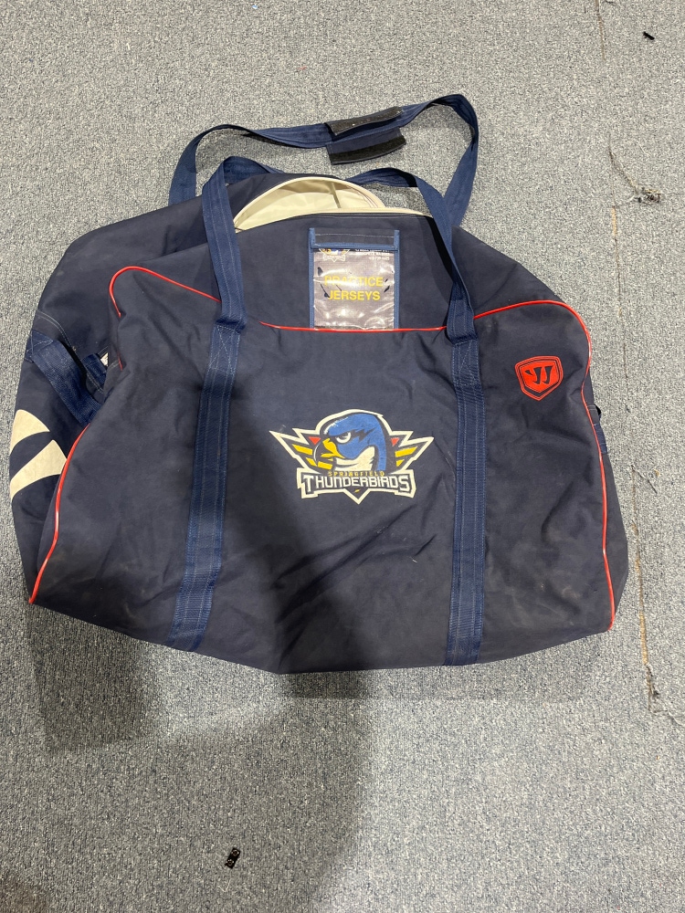 Used Blue Warrior Springfield Thunderbirds Pro Stock Player Carry Hockey Bag
