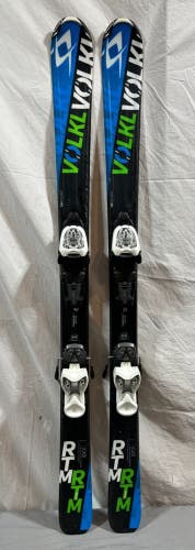 Volkl RTM  120cm 100-68-82 Tip Rocker Skis Marker 4.5 Adjustable Bindings TUNED