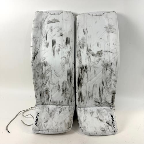 Used White Bauer Supreme Mach Goalie Pads | Size 35+1 | Thompson | Vegas Knights