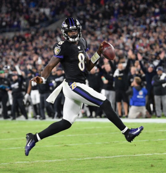 Men's Nike Lamar Jackson Black Baltimore Ravens Legend Jersey