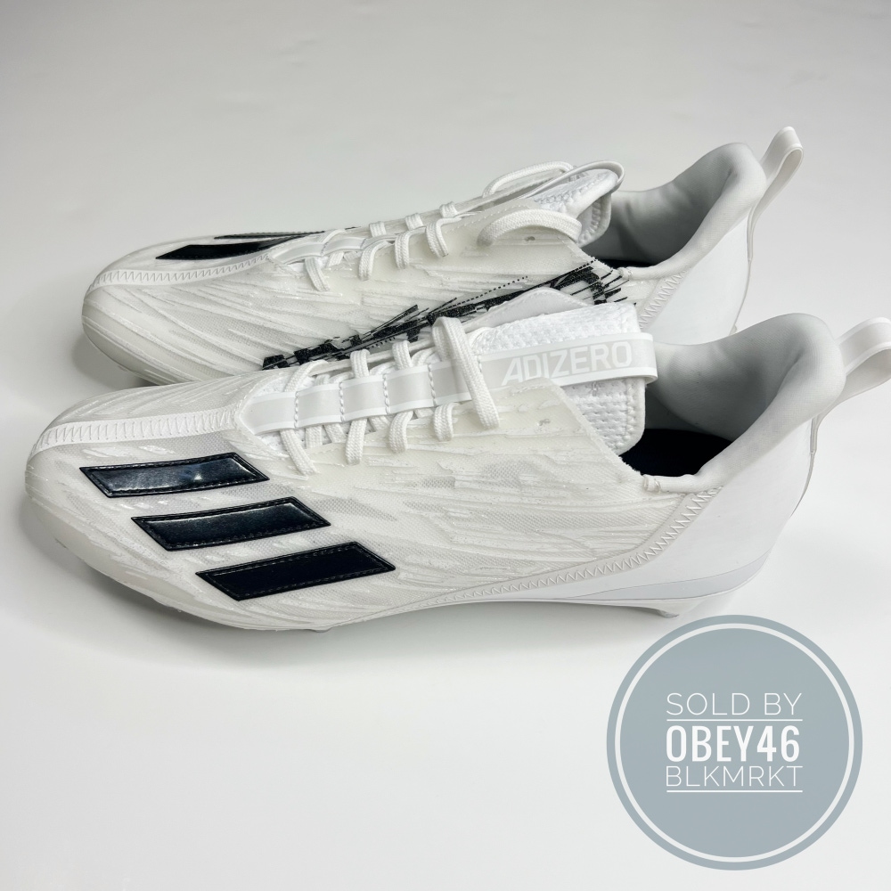 Adidas adizero 22 Detach Football Cleats White / Black 11
