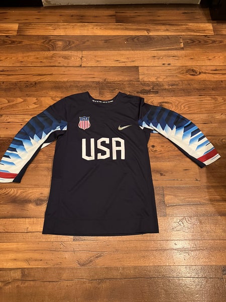 Nike USA Hockey Away 2022 Olympic Personalized Jersey