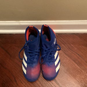 Blue Used Kids Size 4.0 (Women's 5.0) Turf Cleats Adidas Cleats