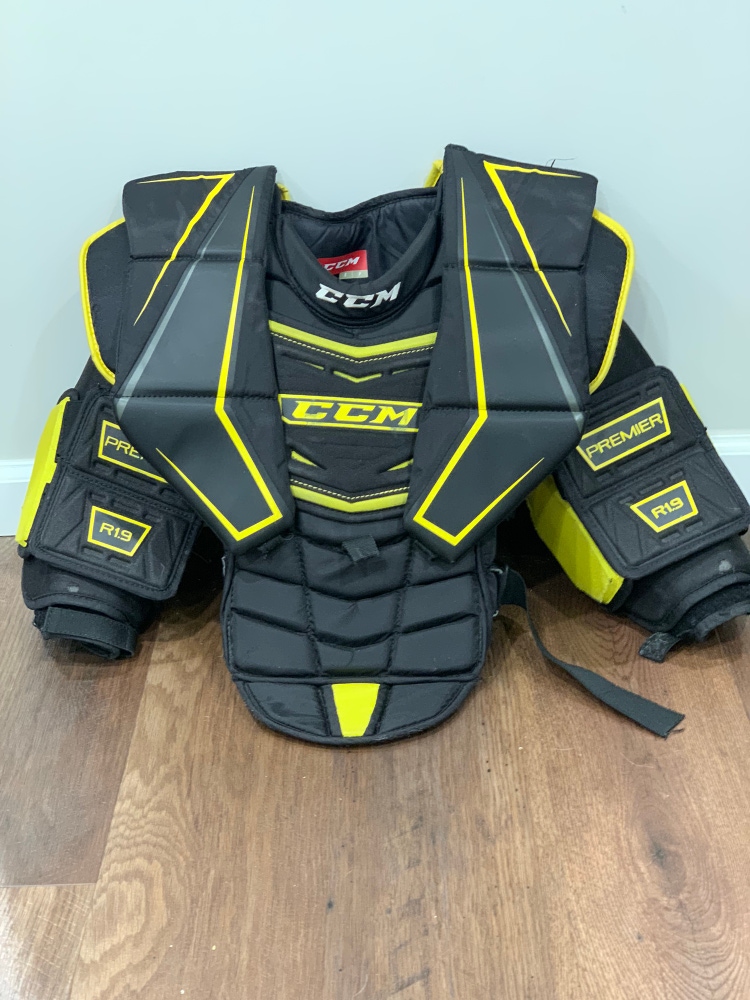 Used Small CCM  Premier R1.9 Goalie Chest Protector