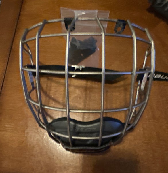 Bauer ReAkt helmet face cage Silver Matte sz Adult small