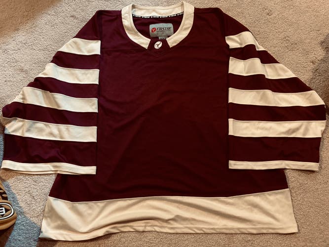 Firstar Goalie Jersey Blank Vancouver Alternate Sz XL