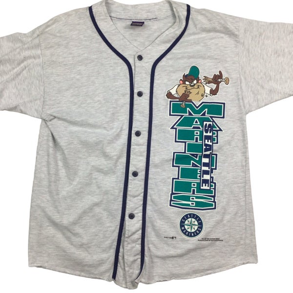 1995 Seattle Mariners X Taz vintage MLB fan jersey. Tagged as an XL.