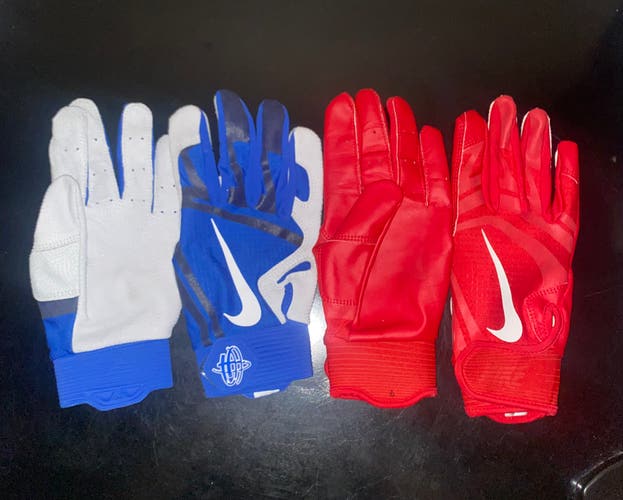 Nike Huarache Elite Batting Gloves Size Small (BUNDLE)