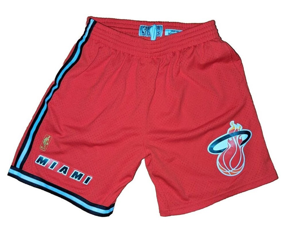 Adidas Miami Heat Jersey Womens Large Black Red Lebron James NBA Basketball  *