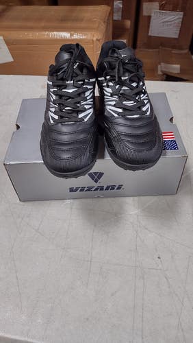 Vizari Men's 'Valencia' TF Turf Soccer Shoes | Black/White Size 10 | VZSE93402M-10