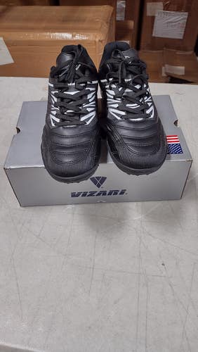Vizari Men's 'Valencia' TF Turf Soccer Shoes | Black/White Size 11 | VZSE93402M-11