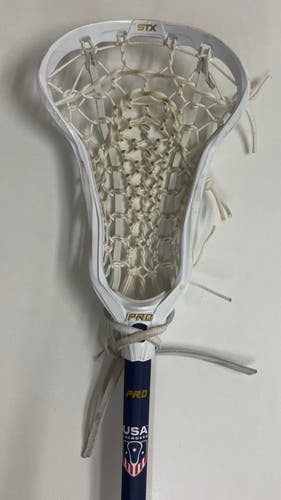 Used STX Crux Pro- Comp 10 Shaft Team USA Composite Women's Complete Lacrosse Stick