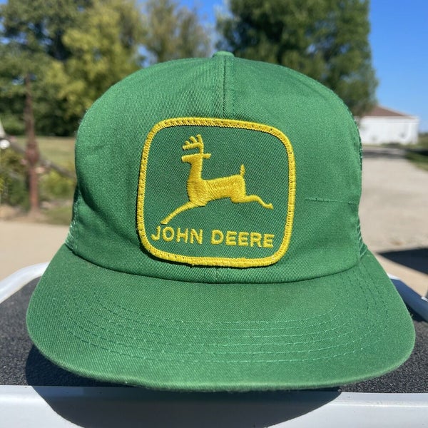 Vintage John Deere Mesh Snapback Pom Hat Louisville Rare