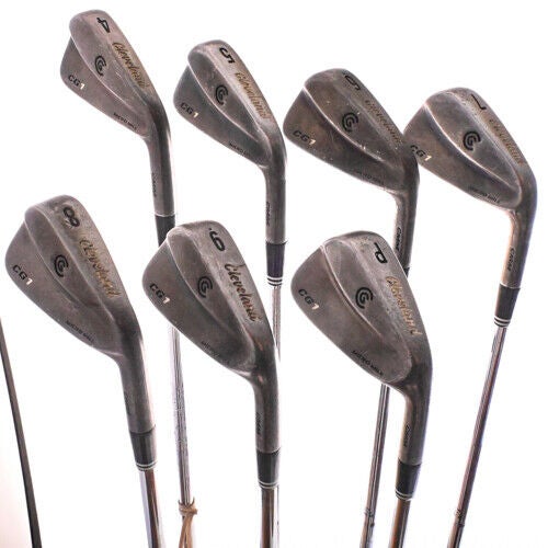 Cleveland CG1 Black Pearl Iron Set 4-PW Stiff Flex Steel Right handed