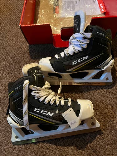 New CCM Regular Width Size 6.5 Tacks 9060 Hockey Goalie Skates