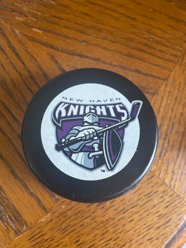New Haven knights hockey puck rare