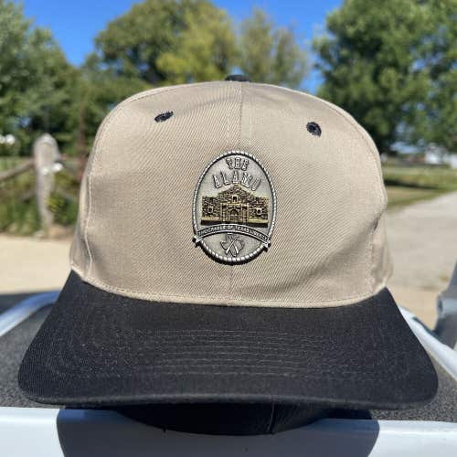 Vintage San Antonio Texas The Alamo Cradle Of Liberty Metal Logo Snapback Hat