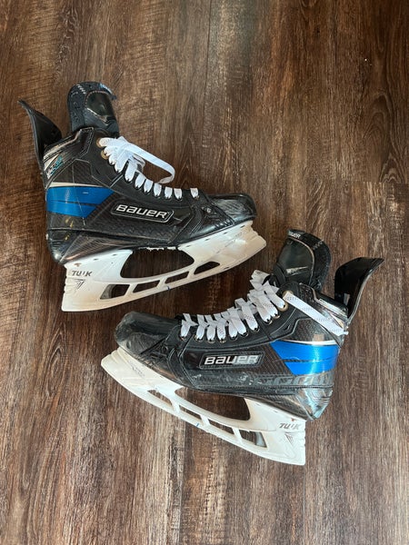 Used Bauer Extra Wide Width Pro Stock Size 11 Supreme UltraSonic Hockey Skates
