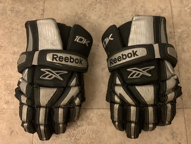 Used Player's Reebok 12" 10K Lacrosse Gloves