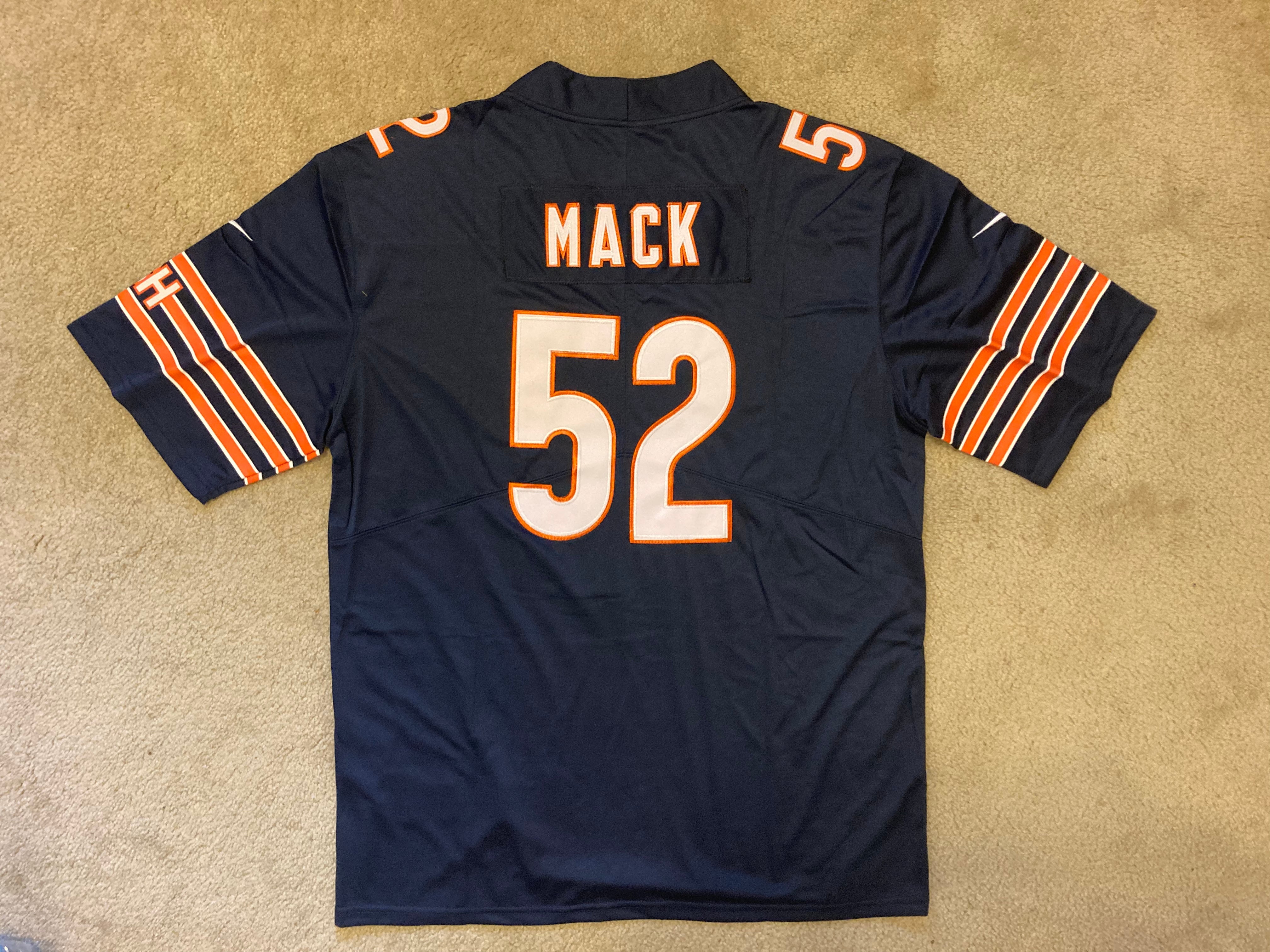 Khalil mack jersey stitched sale