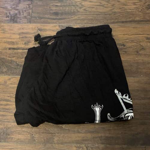 Dark Funeral Black Metal The Roxx Black Cotton Shorts Sz One Size