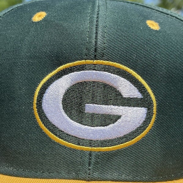 Vintage Logo 7 Green Bay Packers NFL Plain Logo Snapback Hat Cap