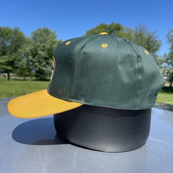 Vintage Logo 7 Green Bay Packers NFL Plain Logo Snapback Hat Cap Green  Yellow |