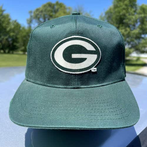 Vintage Green Bay Packers American Needle NFL Fitted Hat Cap Sz Large Plain Logo