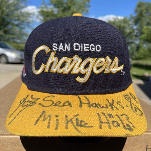 Vintage San Diego Chargers Sports Specialties Wool Script Fitted Hat Cap Rare