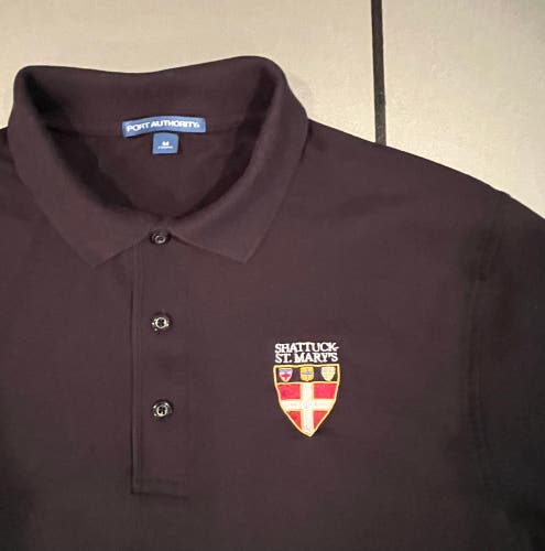Shattuck St Mary’s Men’s M polo/golf shirt Hockey SSM black Medium